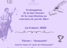 Prix de l'humanité - concours de poésie libre
