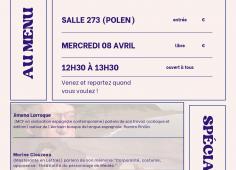 Affiche du déjeuner CEPOC du 8 avril