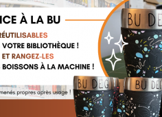 Reprise du texte de l'actu, photo des gobelets