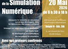 Affiche de présentation de la Journée Simulation Numérique