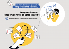 Mauvais semestre ? Vous pouvez demander le report de notes