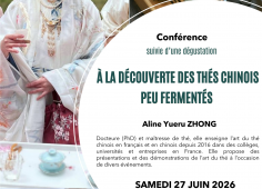 Conf. sur les thés chinois peu fermentés_ ZHONG le 27 2026