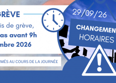 En raison d'un préavis de grève vos BU n'ouvriront pas avant 9h le mardi 29 septembre 2026