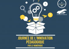 affiche pour la journée de l'innovation pédagogique par le numérique