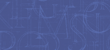 lettres sur fond bleu