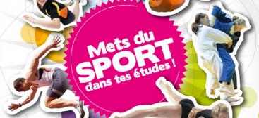 Visuel Mets du sport dans tes études !