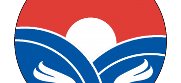 logo rond bleu et rouge