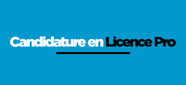 IUT Indre - Candidature Licence Pro 