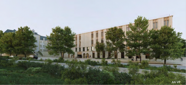 Vue du projet Campus Centre Ville par l'Agence AAVP