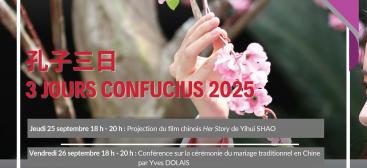 Flyer 3 jours Confucius 2025