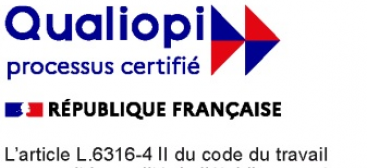 Logo qualiopi avec mention