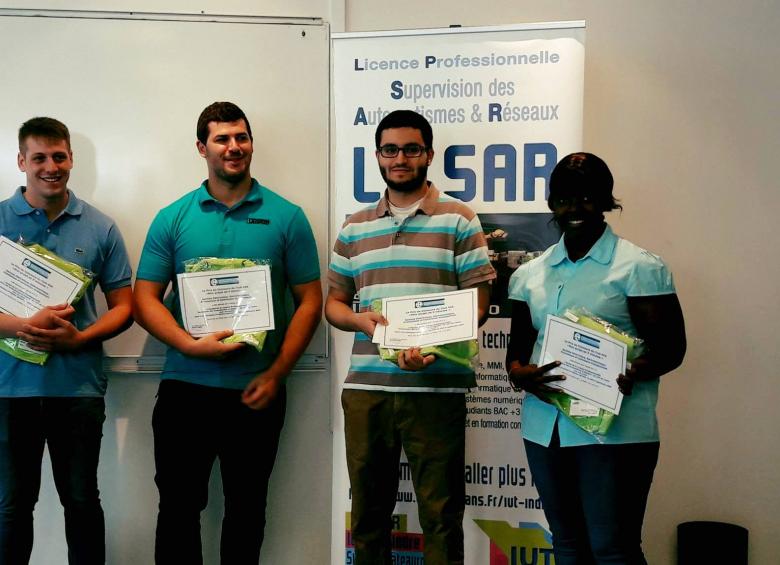 IUT Indre - LP SAR - Récompenses Prix EEA 2017 4 étudiants