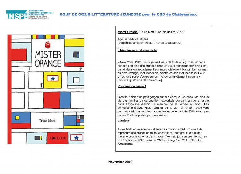 Novembre 2019 : CRD de Châteauroux