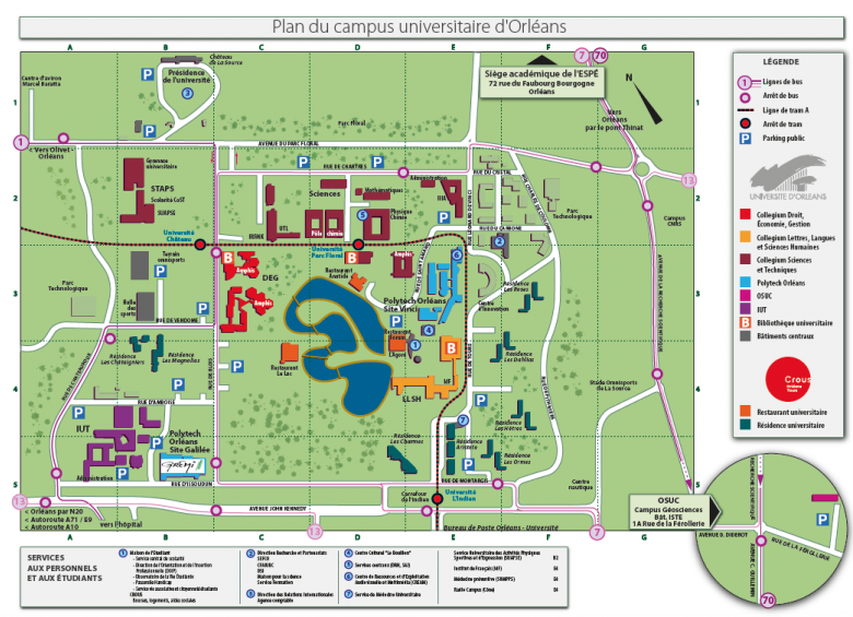 Plan campus - OSUC