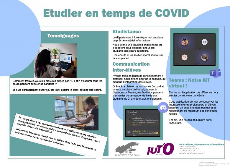 Etudier en temps de COVID