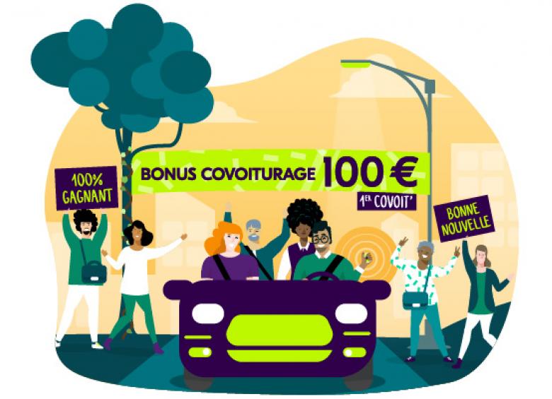 Visuel Double Bonus Covoiturage de 100€