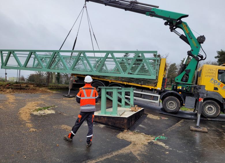 Travaux passerelle Lac 5