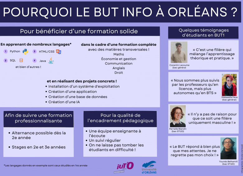 Pourquoi le BUT INFO à Orléans ? 