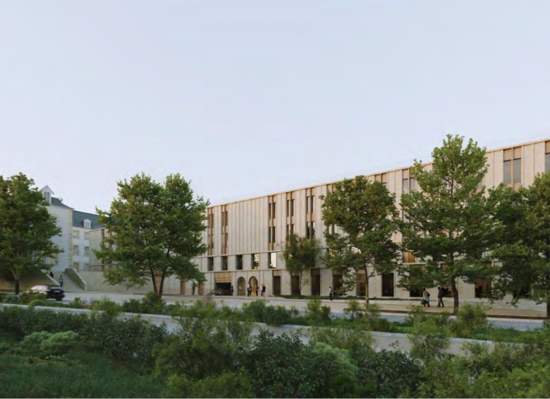 Vue du projet Campus Centre Ville par l'Agence AAVP