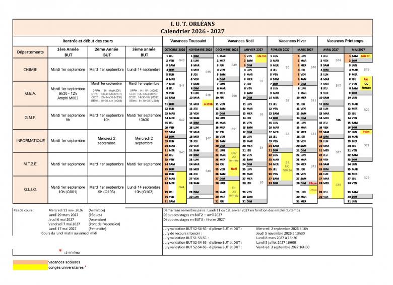 CalendrierRentrée2026-IUTO