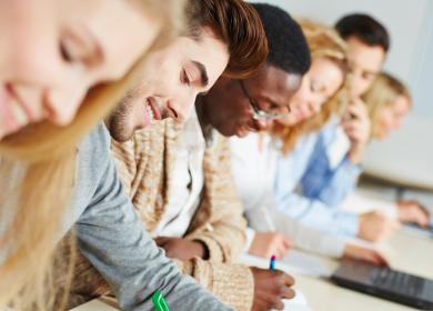 Étudiants studieux