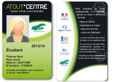 Carte atout centre