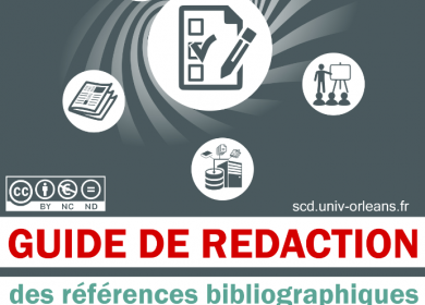 Première page du Guide de rédaction de références bibliographiques