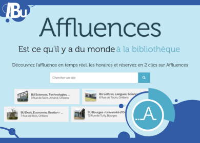 Capture d'écran de l'accueil d'Affluences