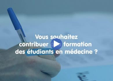 Vidéo cliquable pour la présentation des patients standardisés
