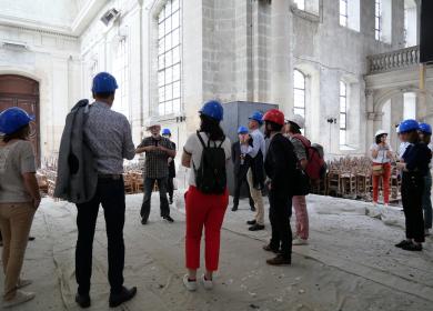Visite du chantier sur le site de l'ancien Hôpital Madeleine