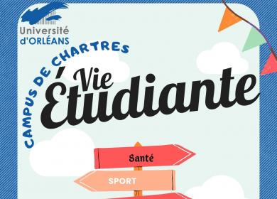 Affiche vie étudiante sur le campus de Chartres Affiche vie étudiante sur le campus de Chartres