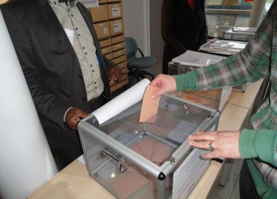 Elections étudiantes - bureau de vote de la MDE d'Orléans