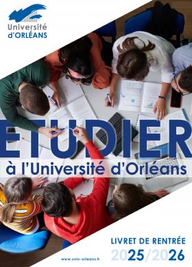 Couverture du livret Étudier à l'université d'Orléans 2025/2026