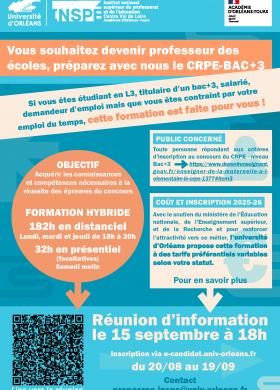 INSPE - Flyer Préparation CRPE