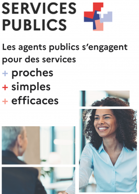SP+ - Visuel "Les agents publics s'engagent pour des services"