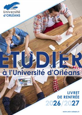 Livret Étudier à l'université d'Orléans 2026-2027