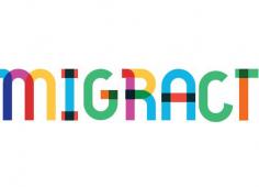 Logo du projet Migract en lettres colorées