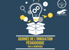 affiche pour la journée de l'innovation pédagogique par le numérique